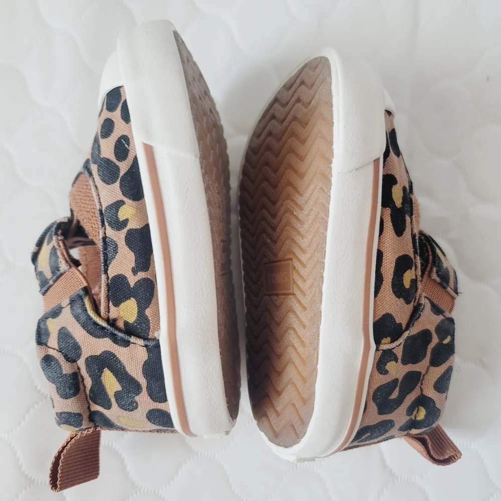 Toms Leopard Print Baby Shoes Size T3